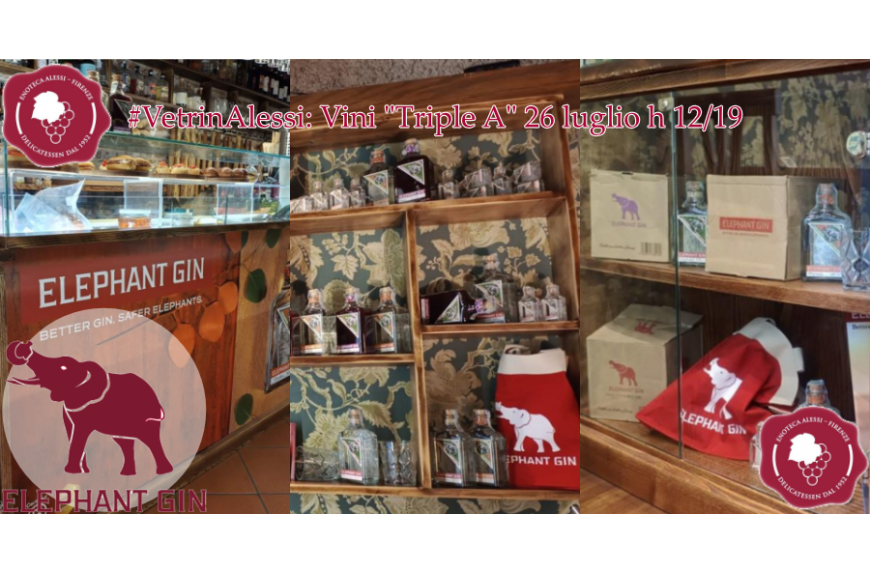 Vetrina Alessi settembre '23: Elephant Gin