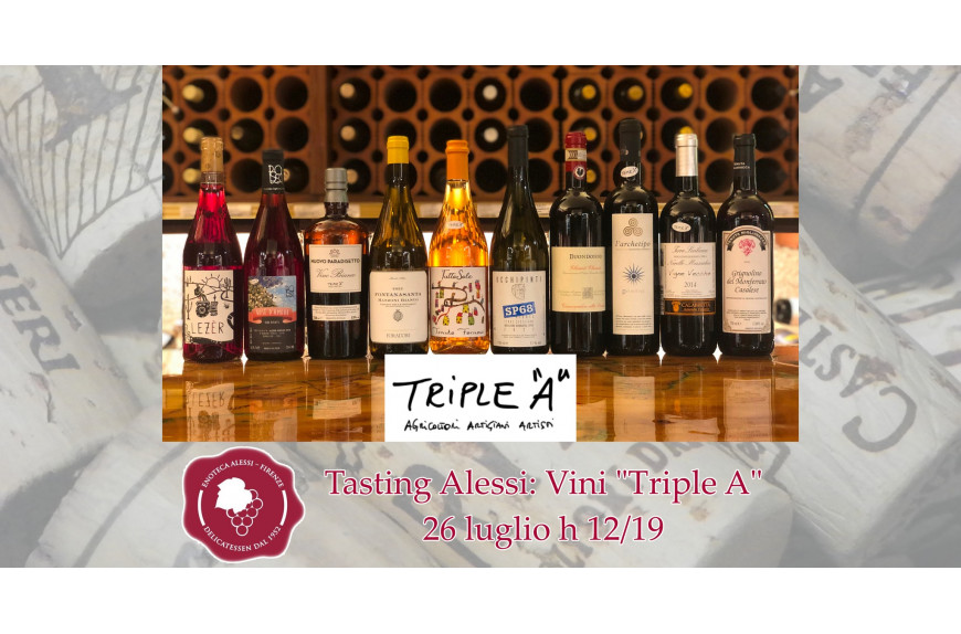 Degustazione con selezione di vini Triple A