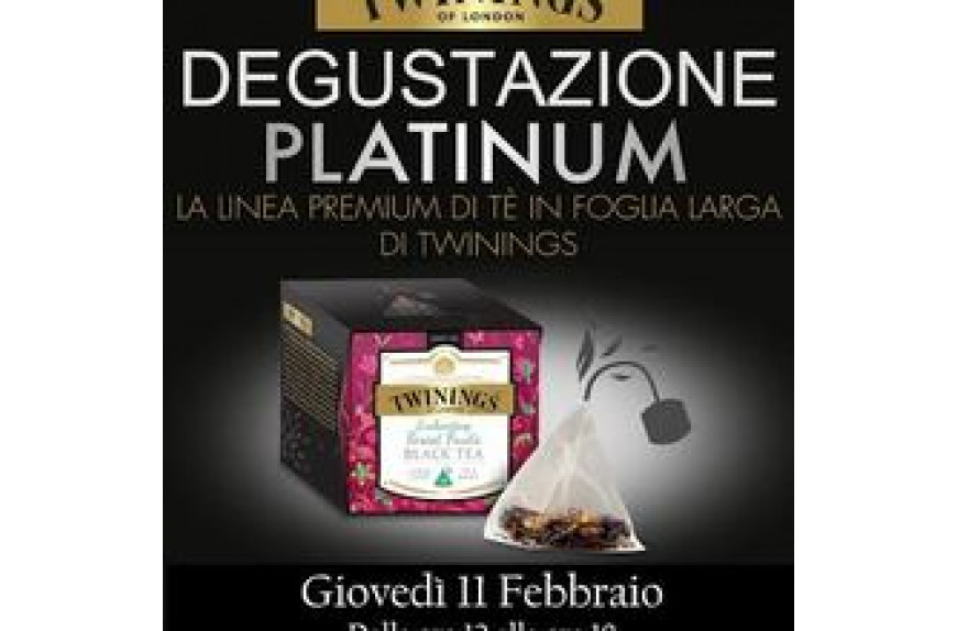 #tastingalessi 2016: degustazione tè Twinings Platinum