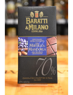 BARATTI TAV.FONDENTE EXTRA  MIRTILL E MANDORLA 75g