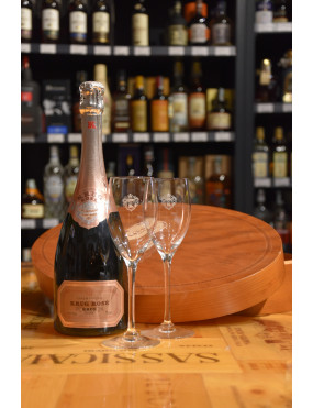 KRUG ROSE´ CONFEZIONE OVALE LEGNO 1 BOTT.+ 2 BICC.