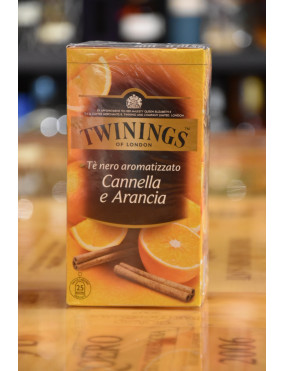 TWININGS TE´ NERO CANNELLA E ARANCIA 25 BUSTE