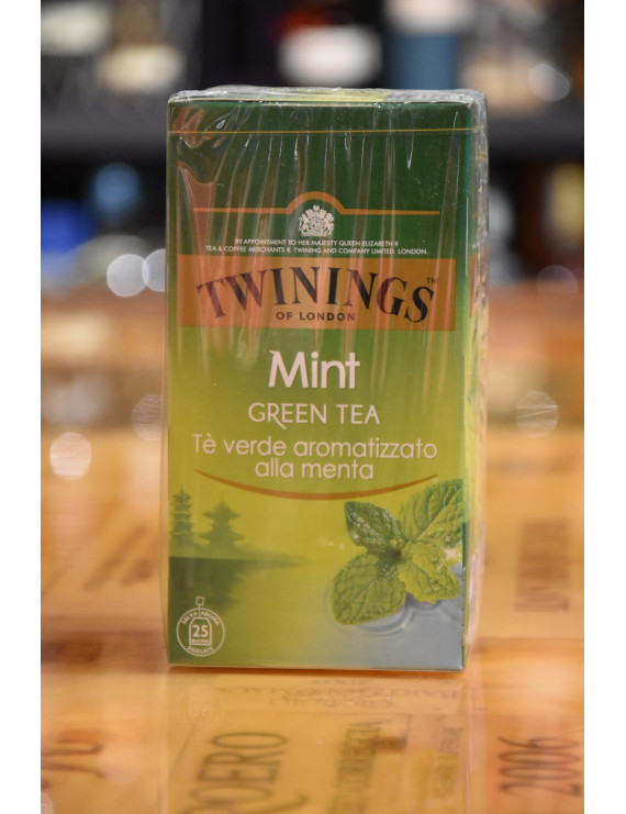 TWININGS GREEN TEA & MINT 25 BUSTE
