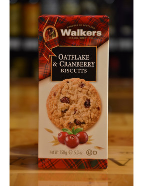 WALKERS OATFLAKE & CRANBERRY BISCUITS 150g