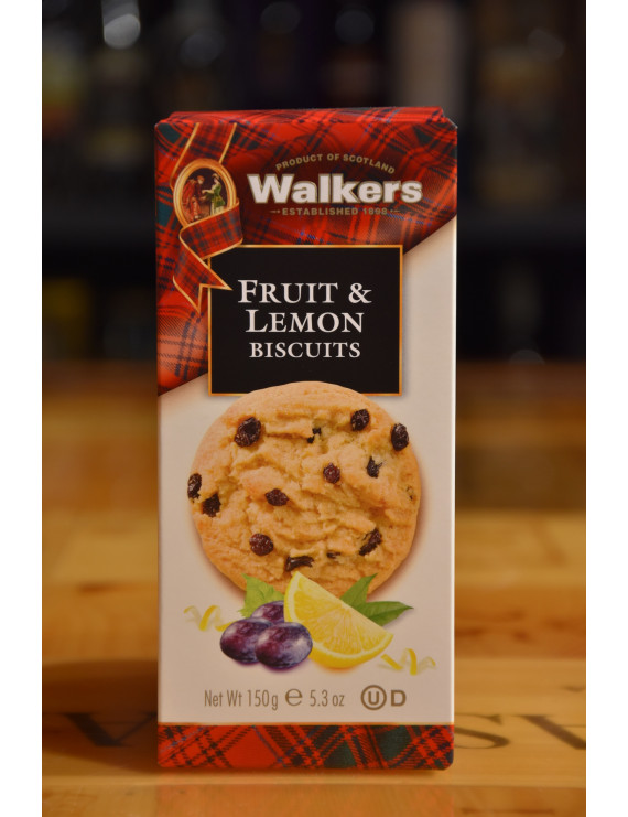 WALKERS BISCOTTI FRUIT & LEMON BISCUITS 150g