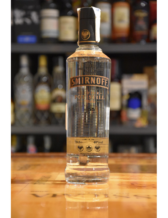 SMIRNOFF VODKA N° 55 BLACK COPPER POT STILL CL.70