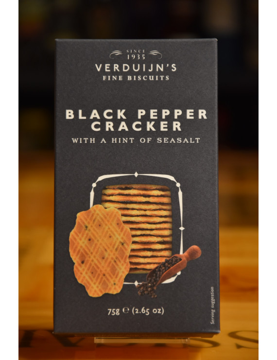 VERDUIJN´S CRACKERS BLACK PEPPER & SEASALT 75g