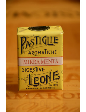 LEONE PASTIGLIE SCATOLINA MIRRA MENTA 30g