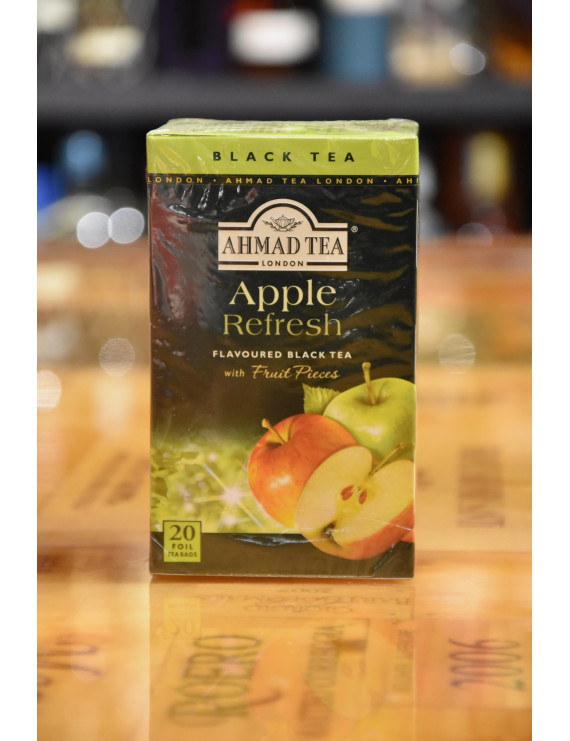 AHMAD TEA BLACK TEA APPLE REFRESH 20 TEA BAGS