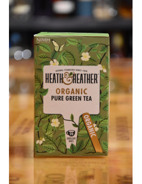 HEATH & HEATHER ORGANIC PURE GREEN TEA 20 BUSTE