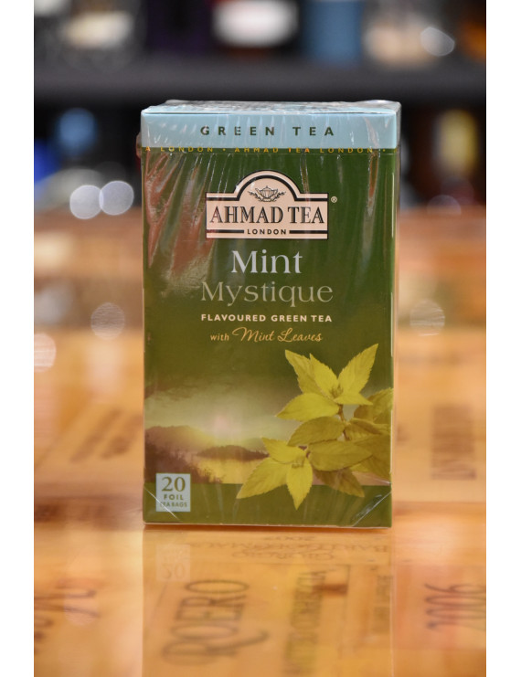AHMAD TEA GREEN TEA MINT MISTIQUE 20 TEA BAGS