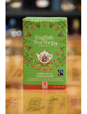 ENGLISH TEA SHOP GREEN TEA POMEGRANATE 20 BUSTE