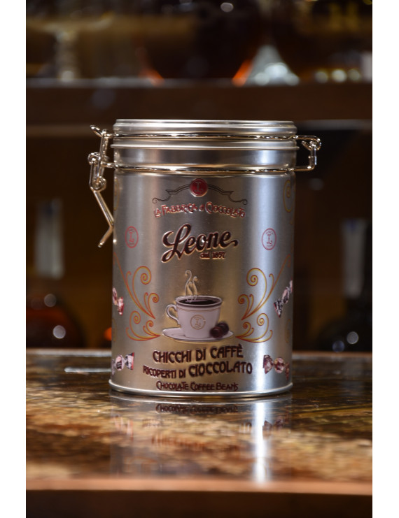 LEONE LATTA REGALO CHICCHI CAFFE AL CIOCCOLAT 150g
