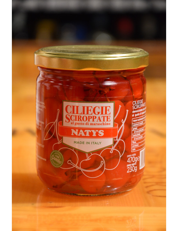 NATY´S CILIEGIE SCIROPPATE CON GAMBO ROSSE 470g