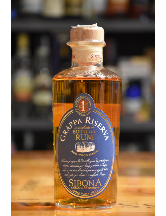 SIBONA GRAPPA RISERVA AFFINATA BOTTI RUM CL.50