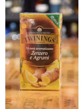 TWININGS TE´ NERO ZENZERO E AGRUMI 25 BUSTE