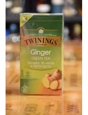TWININGS GREEN TEA & GINGER 25 BUSTE