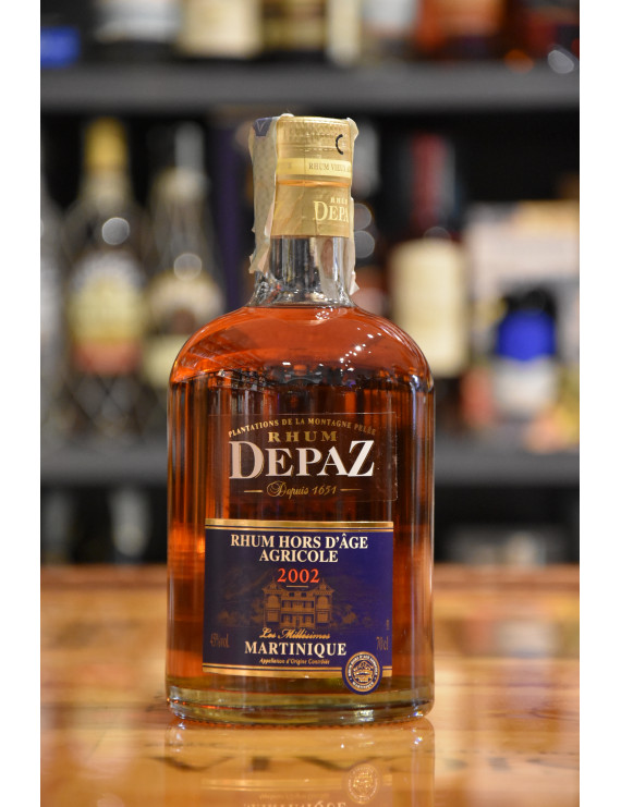 DEPAZ RHUM BRUT DE FUT CASK STENGTH 2002 CL.70